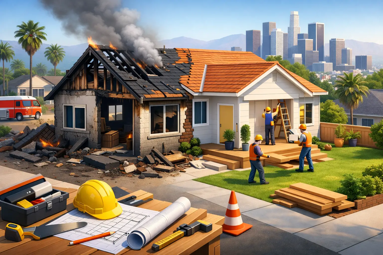 Fire Damage Rebuild Guide for Los Angeles Homes