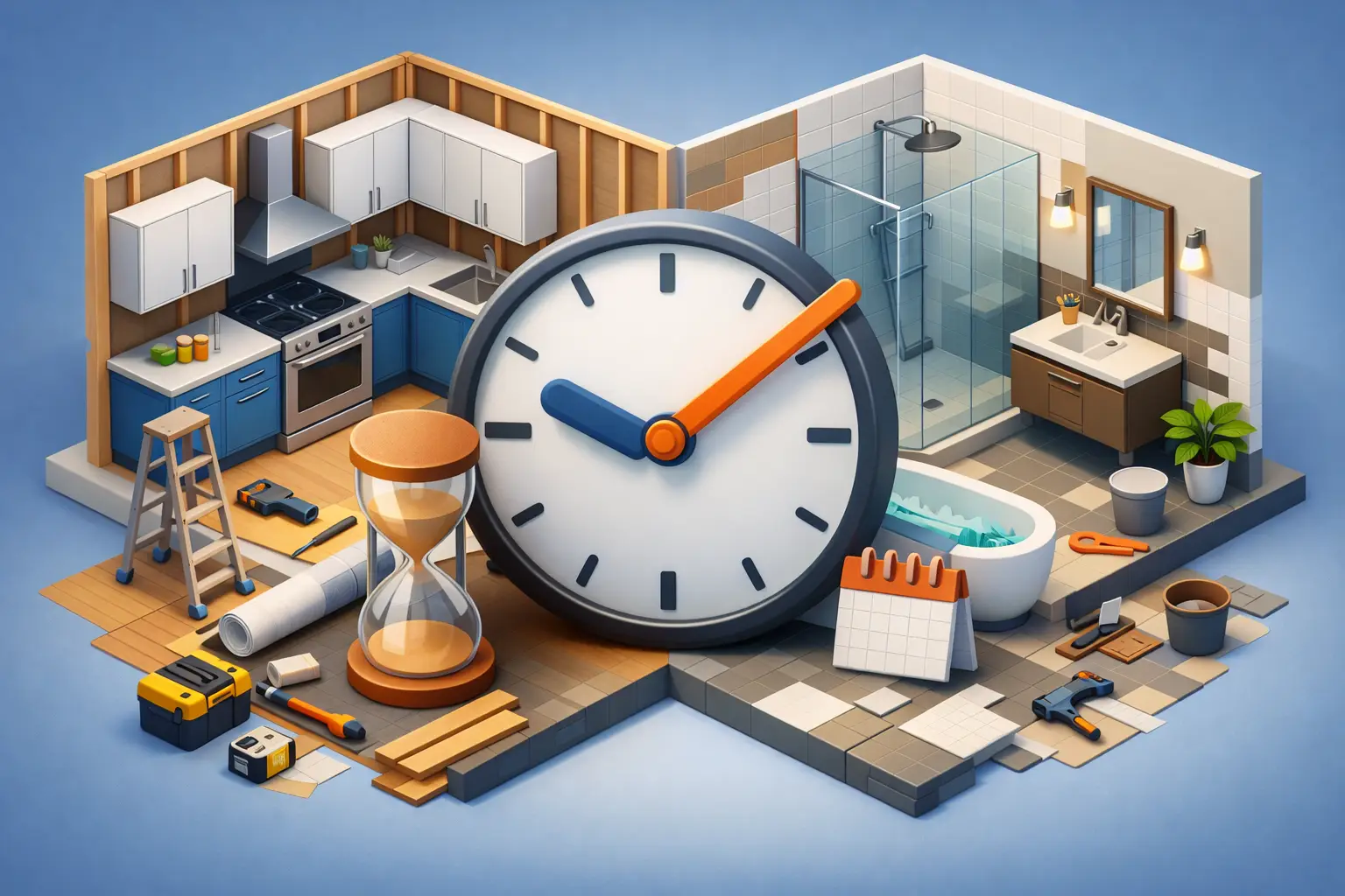 How Long Do Kitchen and Bathroom Renovations Take?
