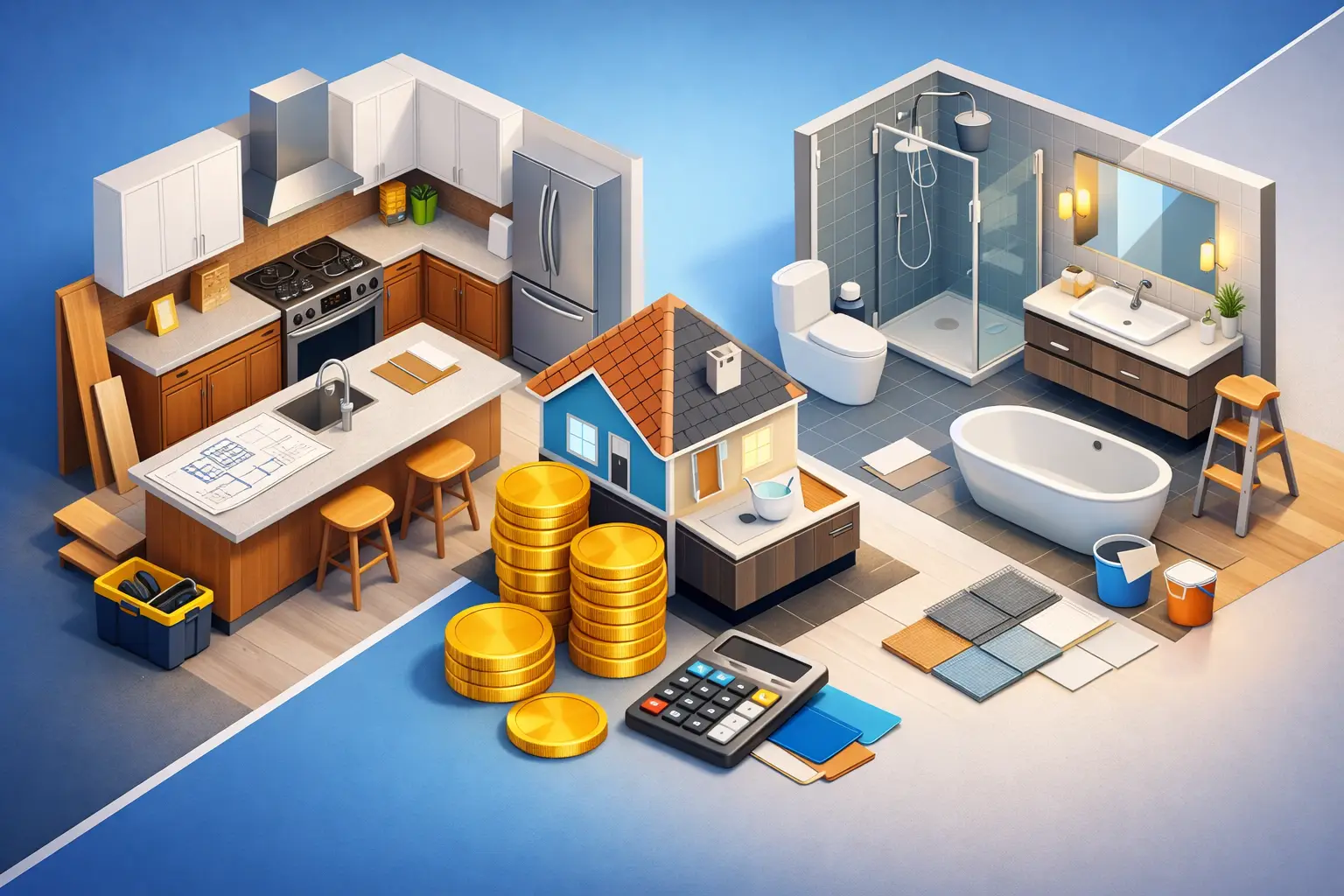 How Much Does a Kitchen and Bathroom Remodel Cost?