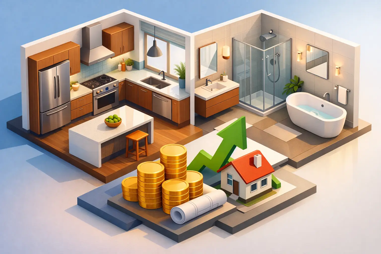 Kitchen and Bathroom Renovations That Pay Off