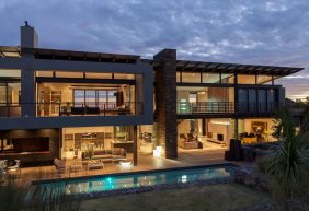 Pool-Terrace-Evening-Lighting-Luxurious-House-Johannesburg